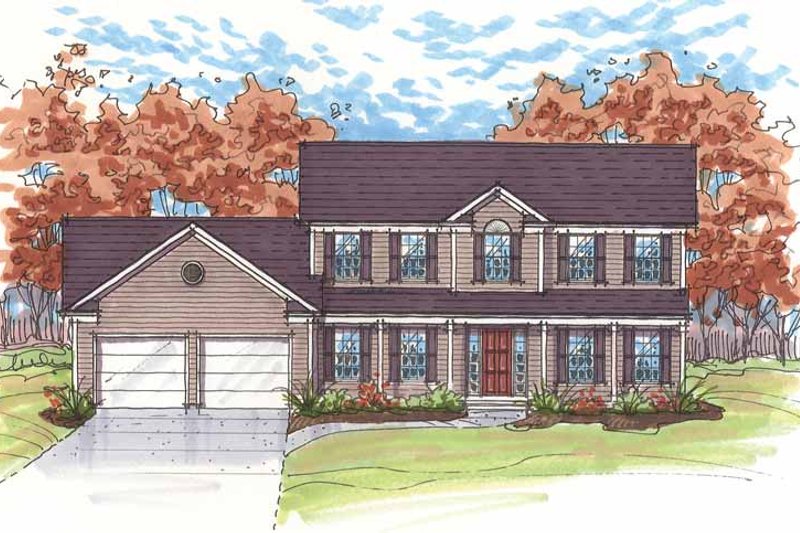 Architectural House Design - Traditional Exterior - Front Elevation Plan #435-15