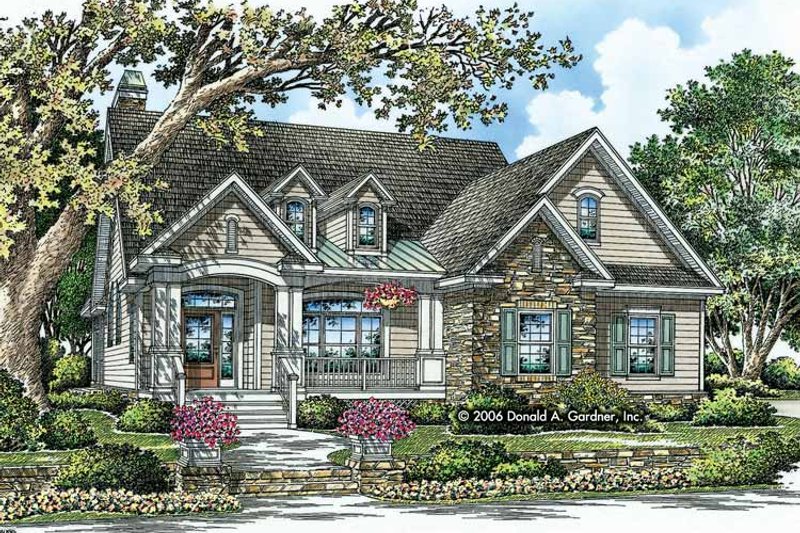 Craftsman Style House Plan - 3 Beds 2 Baths 2154 Sq Ft Plan #929-795 