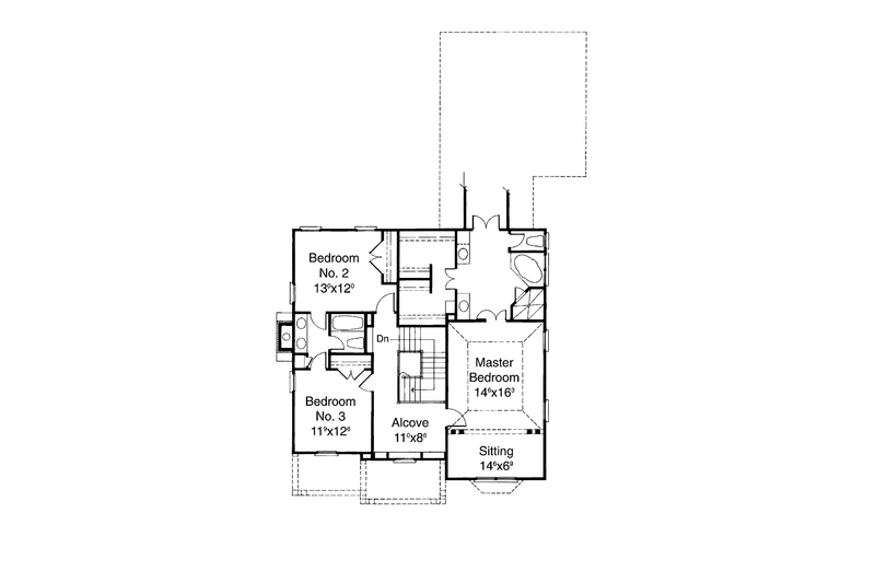 Home Plan - Floor Plan - Upper Floor for Victorian House Plan #429-169 - 3 bed, 2.5 bath
