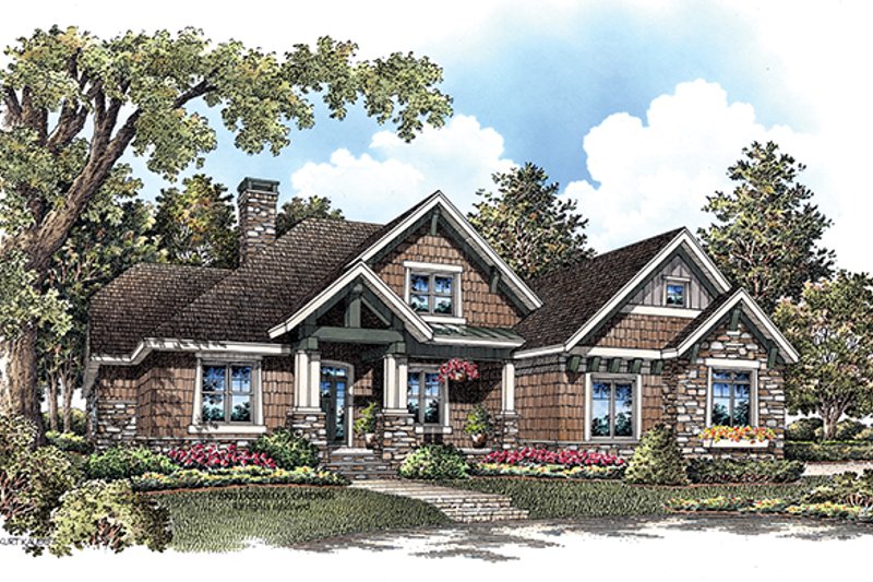 Dream House Plan - Exterior - Front Elevation 3 for Craftsman House Plan #929-908 - 4 bed, 3.5 bath