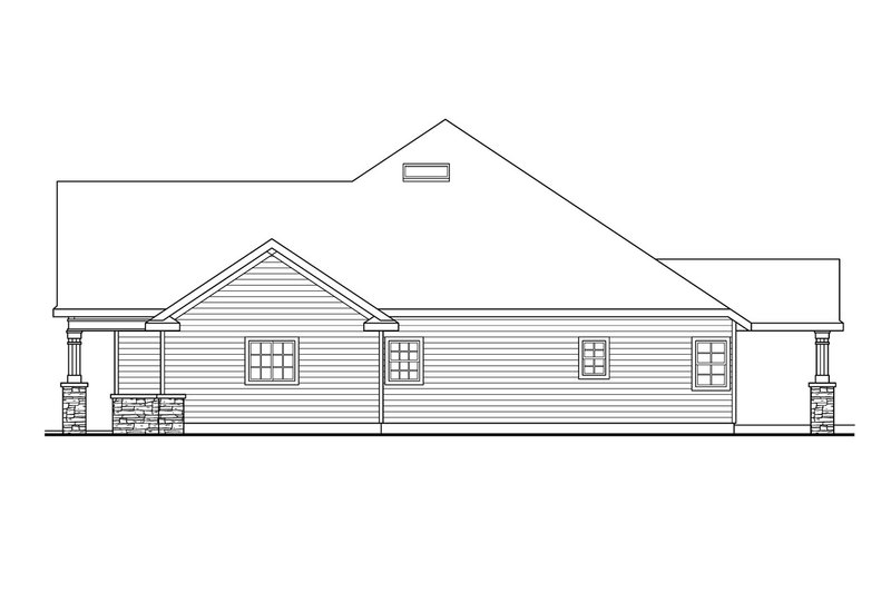 Dream House Plan - Exterior - Other Elevation 1 for Craftsman House Plan #124-643 - 3 bed, 3.5 bath