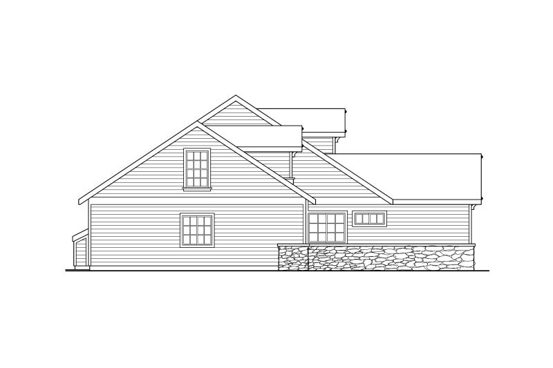 Home Plan - Exterior - Other Elevation for Farmhouse House Plan #124-415 - 3 bed, 2 bath
