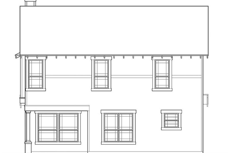 Dream House Plan - Exterior - Rear Elevation for Country House Plan #472-370 - 4 bed, 3.5 bath