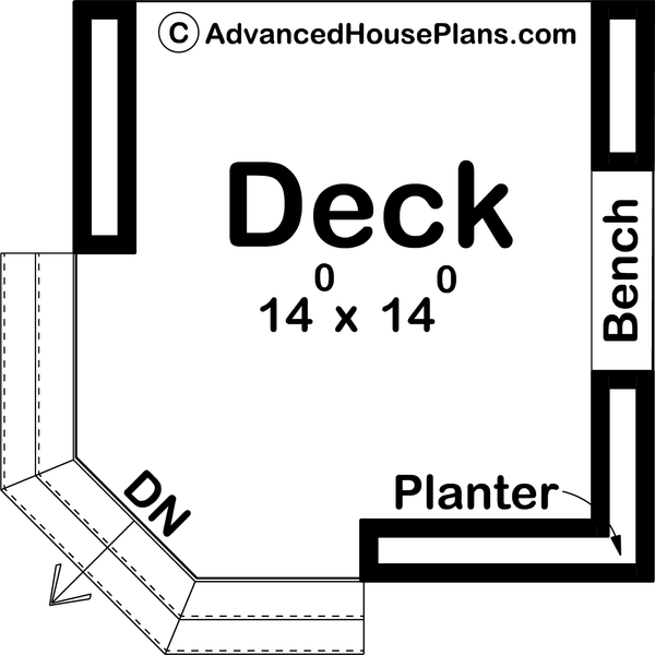 Architectural House Design - Traditional Floor Plan - Main Floor Plan #455-490