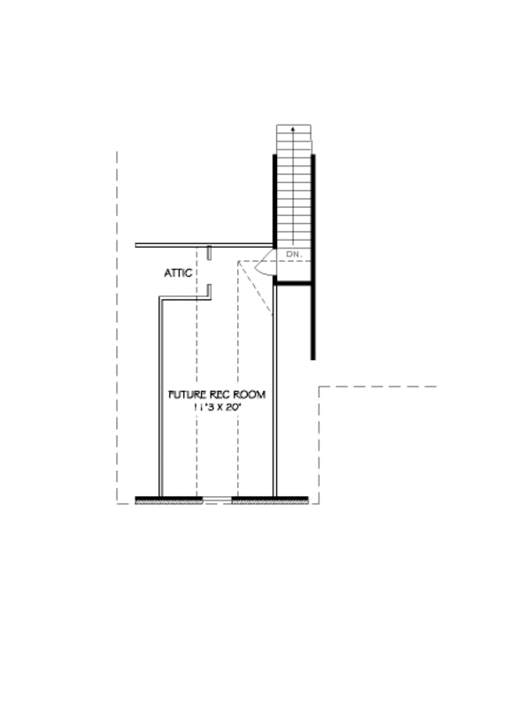 Traditional Floor Plan - Upper Floor Plan #424-284