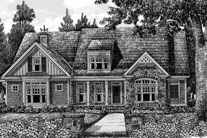 Exterior - Front Elevation 3 for Colonial House Plan #927-410 - 4 bed, 4 bath