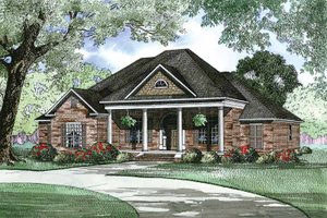 Traditional Exterior - Front Elevation Plan #17-2890