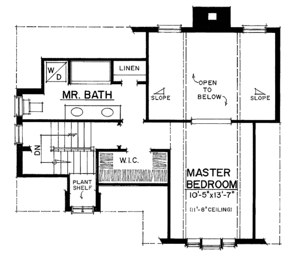 Architectural House Design - Victorian Floor Plan - Upper Floor Plan #1016-79