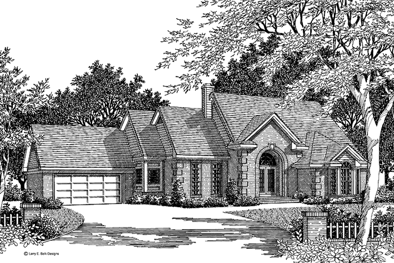 Home Plan - Exterior - Front Elevation 3 for Traditional House Plan #952-10 - 3 bed, 2 bath