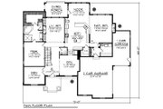 Craftsman Style House Plan - 4 Beds 3.5 Baths 3584 Sq/Ft Plan #70-956 