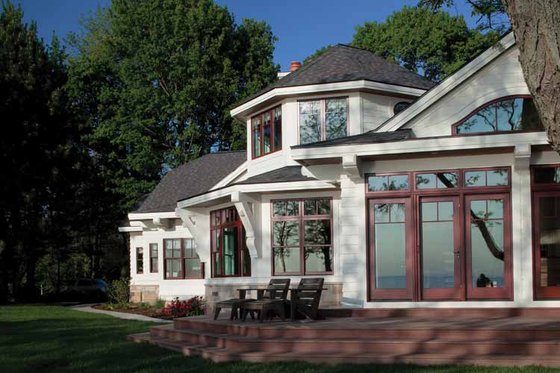 Exterior - Rear Elevation 2 for Country House Plan #928-233 - 4 bed, 4 bath