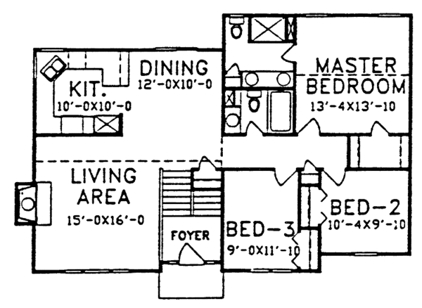 Dream House Plan - Tudor Floor Plan - Main Floor Plan #405-297