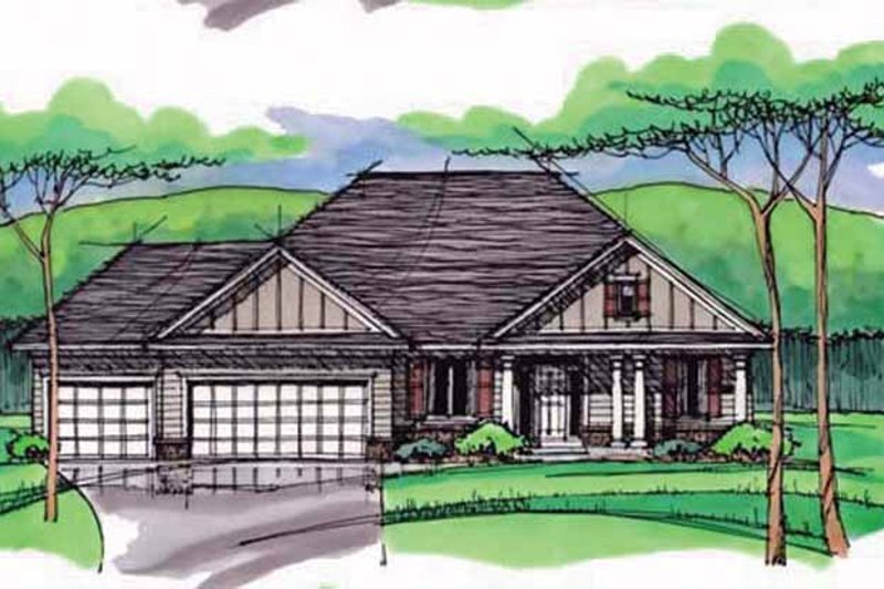 Dream House Plan - Exterior - Front Elevation 4 for European House Plan #51-971 - 3 bed, 2.5 bath