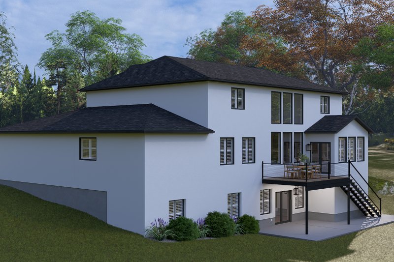 House Blueprint - Exterior - Rear Elevation for Farmhouse House Plan #1060-487 - 4 bed, 3.5 bath
