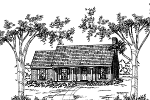 Architectural House Design - Country Exterior - Front Elevation Plan #36-510