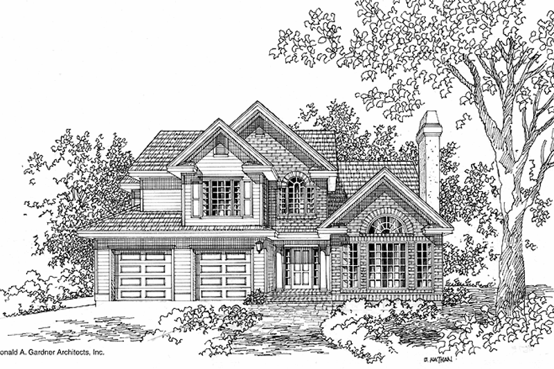 Architectural House Design - Traditional Exterior - Front Elevation Plan #929-389