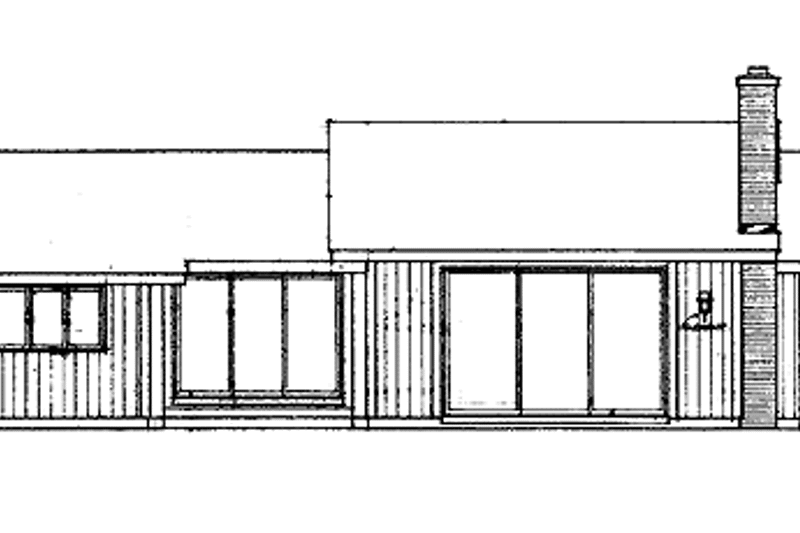 House Plan Design - Exterior - Rear Elevation for Contemporary House Plan #72-704 - 3 bed, 2.5 bath