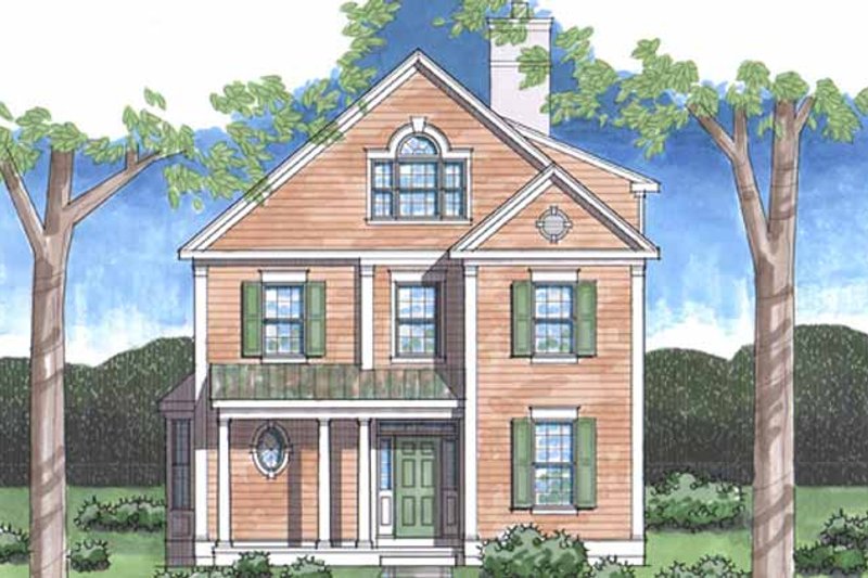 House Blueprint - Country Exterior - Front Elevation Plan #1029-14