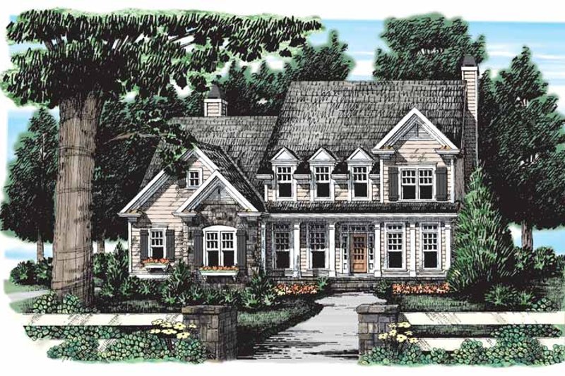 Dream House Plan - Country Exterior - Front Elevation Plan #927-164