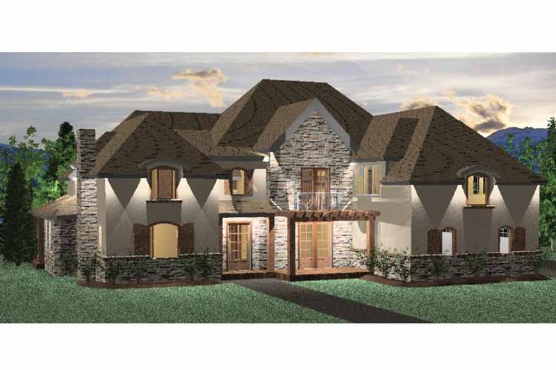 Home Plan - Exterior - Front Elevation 3 for Country House Plan #937-25 - 4 bed, 3 bath