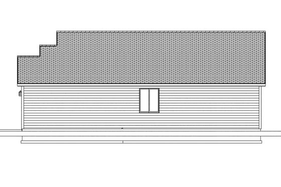 Exterior - Other Elevation 2 for Ranch House Plan #943-51 - 3 bed, 2 bath