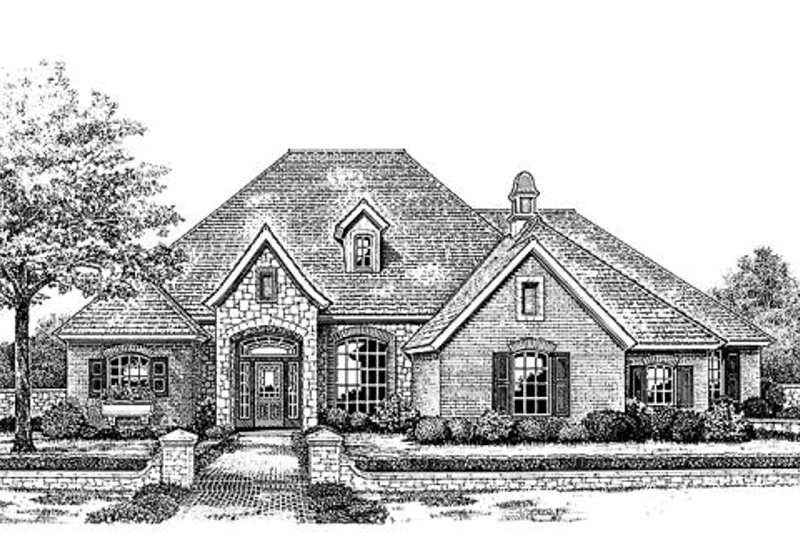 Dream House Plan - European Exterior - Front Elevation Plan #310-851