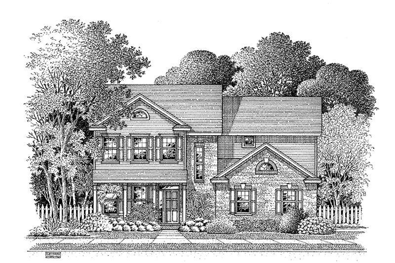 Architectural House Design - Country Exterior - Front Elevation Plan #999-79