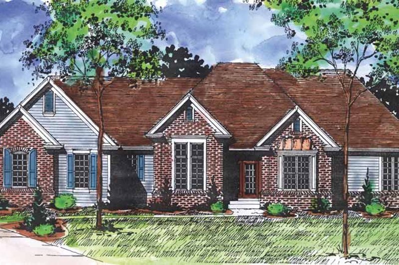 Dream House Plan - Ranch Exterior - Front Elevation Plan #320-867