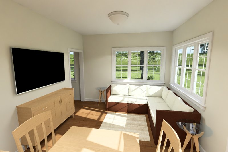 Architectural House Design - Interior - Family Room 1 for Cottage House Plan #513-2423 - 1 bed, 1 bath
