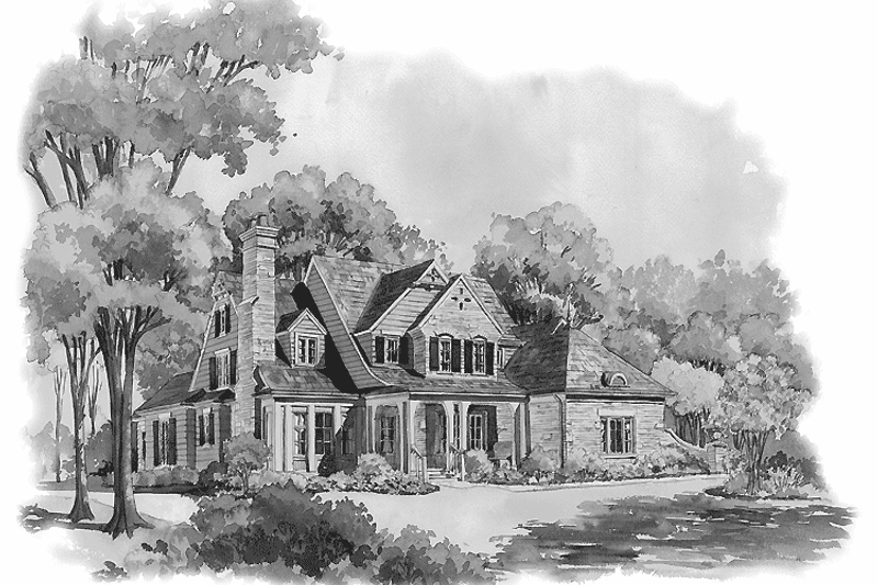 Home Plan - Exterior - Front Elevation 3 for Victorian House Plan #429-252 - 4 bed, 4 bath