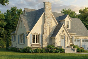 Architectural House Design - Exterior - Front Elevation for Bungalow House Plan #923-495 - 3 bed, 3.5 bath
