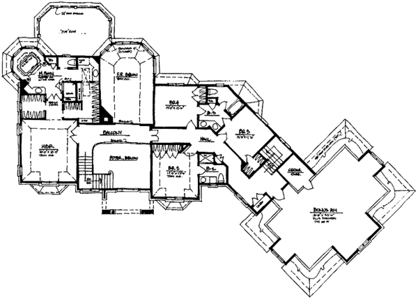 Home Plan - European Floor Plan - Upper Floor Plan #328-208