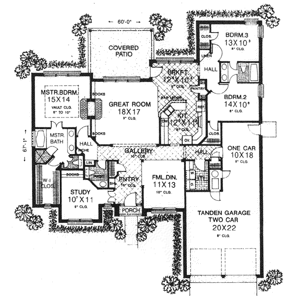 Traditional Floor Plan - Main Floor Plan #310-594