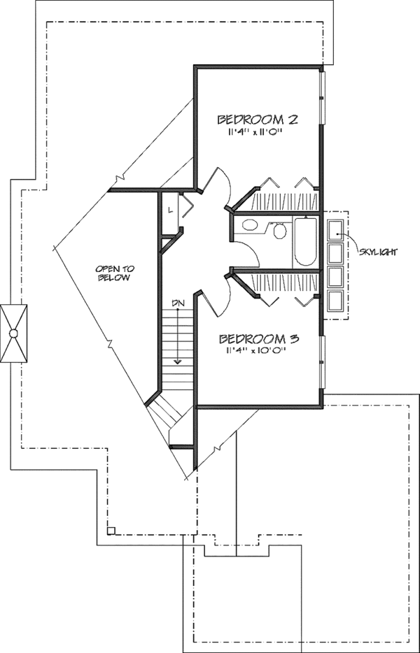 Architectural House Design - Craftsman Floor Plan - Upper Floor Plan #320-565