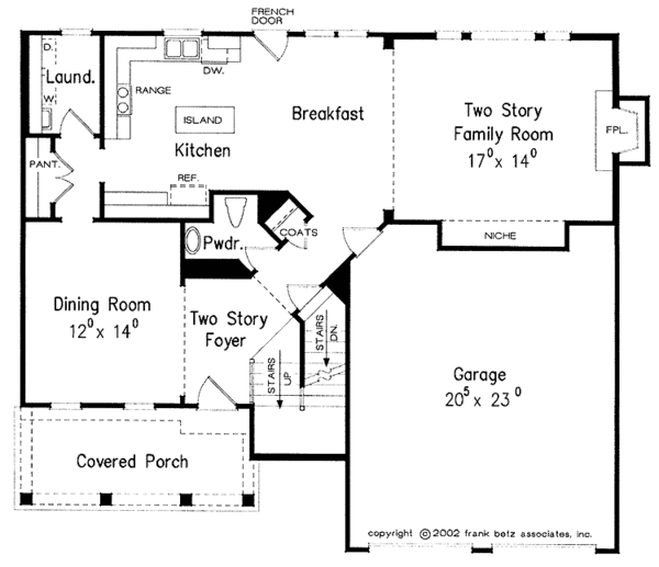 Dream House Plan - Colonial Floor Plan - Main Floor Plan #927-649