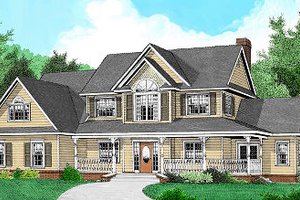 Country Exterior - Front Elevation Plan #11-226