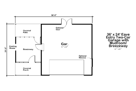 Floor Plan - Main Floor for Traditional House Plan #312-749, 0 bath