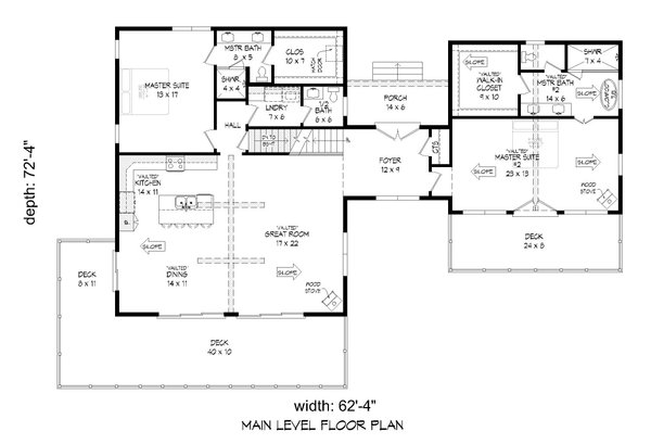 Farmhouse Floor Plan - Main Floor Plan #932-551