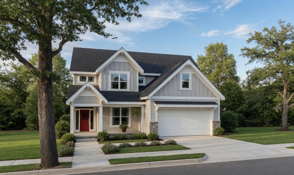 Exterior - Front Elevation for Country House Plan #20-2293 - 4 bed, 2.5 bath