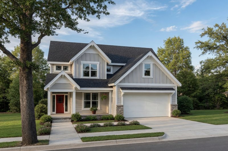 House Plan Design - Exterior - Front Elevation for Country House Plan #20-2293 - 4 bed, 2.5 bath