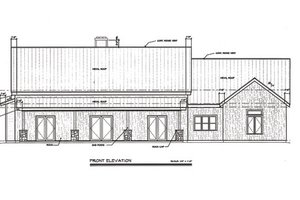 Exterior - Other Elevation for Ranch House Plan #140-153 - 3 bed, 2 bath