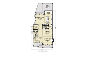 Floor Plan - Main Floor for Farmhouse House Plan #1070-112 - 5 bed, 5.5 bath