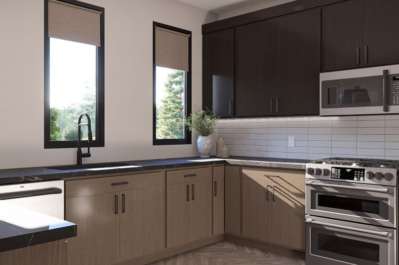House Plan Design - Interior - Kitchen 1 for Modern House Plan #455-733 - 3 bed, 2.5 bath