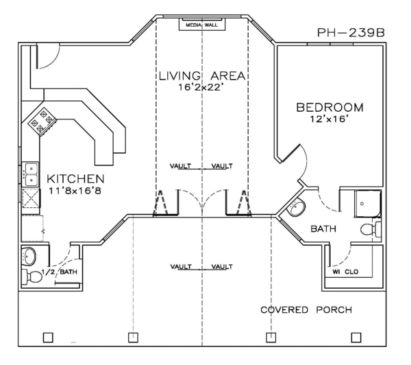 Craftsman Floor Plan - Main Floor Plan #8-147