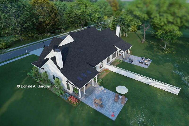 Architectural House Design - Exterior - Other Elevation for Farmhouse House Plan #929-1189 - 4 bed, 4.5 bath