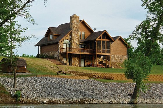 Exterior - Rear Elevation 3 for Cottage House Plan #23-2047 - 3 bed, 2 bath