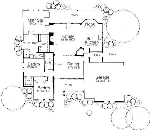 Dream House Plan - Southern Floor Plan - Main Floor Plan #120-154