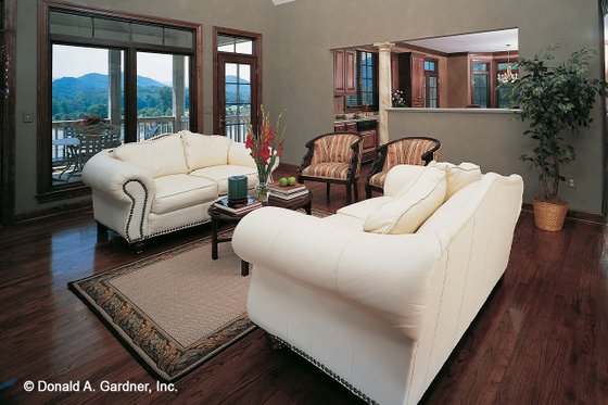 Interior - Family Room for Country House Plan #929-326 - 5 bed, 5.5 bath