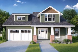 Craftsman Exterior - Front Elevation Plan #461-81