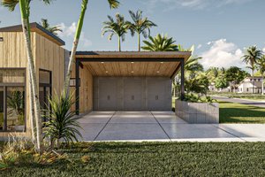 Exterior - Other Elevation 2 for Modern House Plan #455-570 - 2 bed, 2 bath